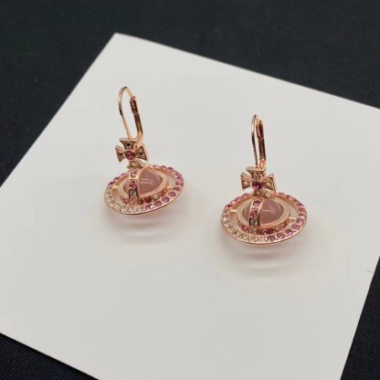Buy replica Vivienne Westwood Gradient Color Diamond Crystal Ball Saturn Earrings and replica jewelry from PICKS Jewelry