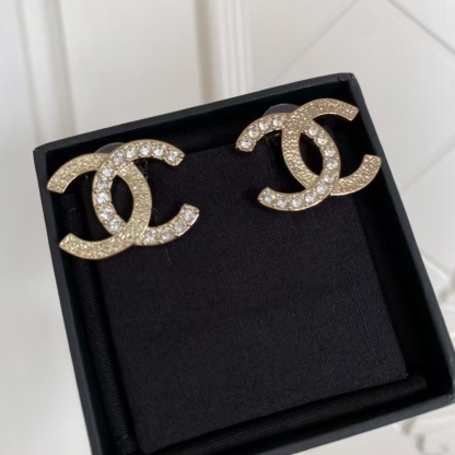 Buy replica Chanel Single C Paved Diamond Earrings and replica jewelry from PICKS Jewelry