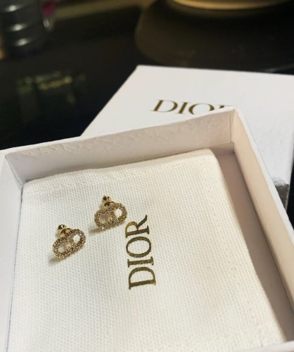 Buy replica Dior Classic Diamond Paved CD Stud Earrings and replica jewelry from PICKS Jewelry
