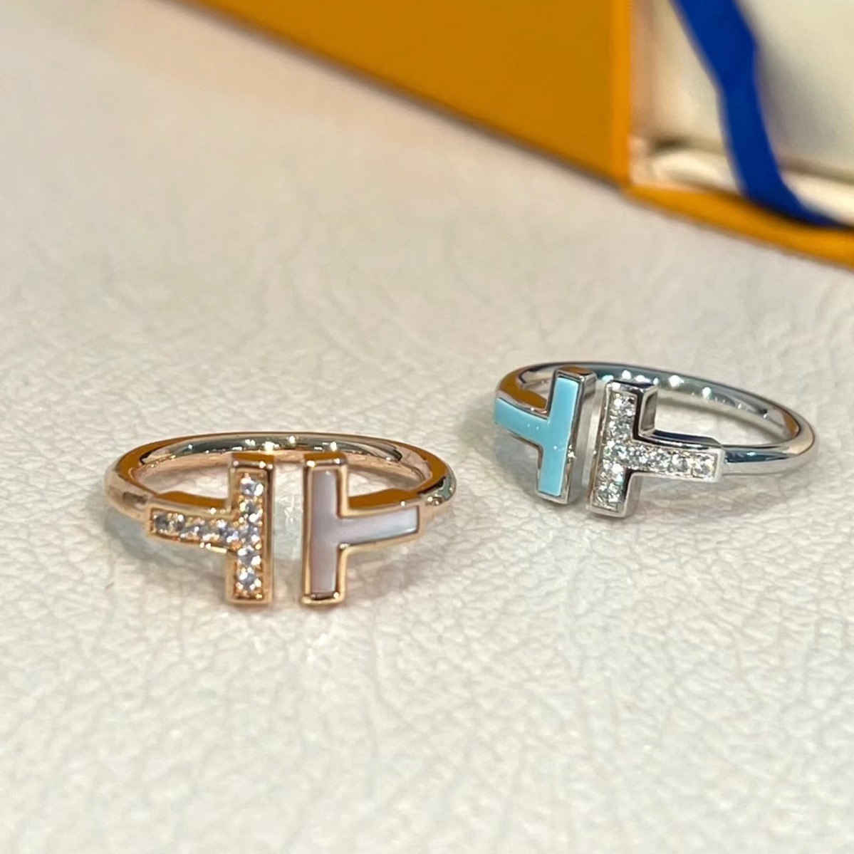 Buy replica Tiffany Double T Ring and replica jewelry from PICKS Jewelry