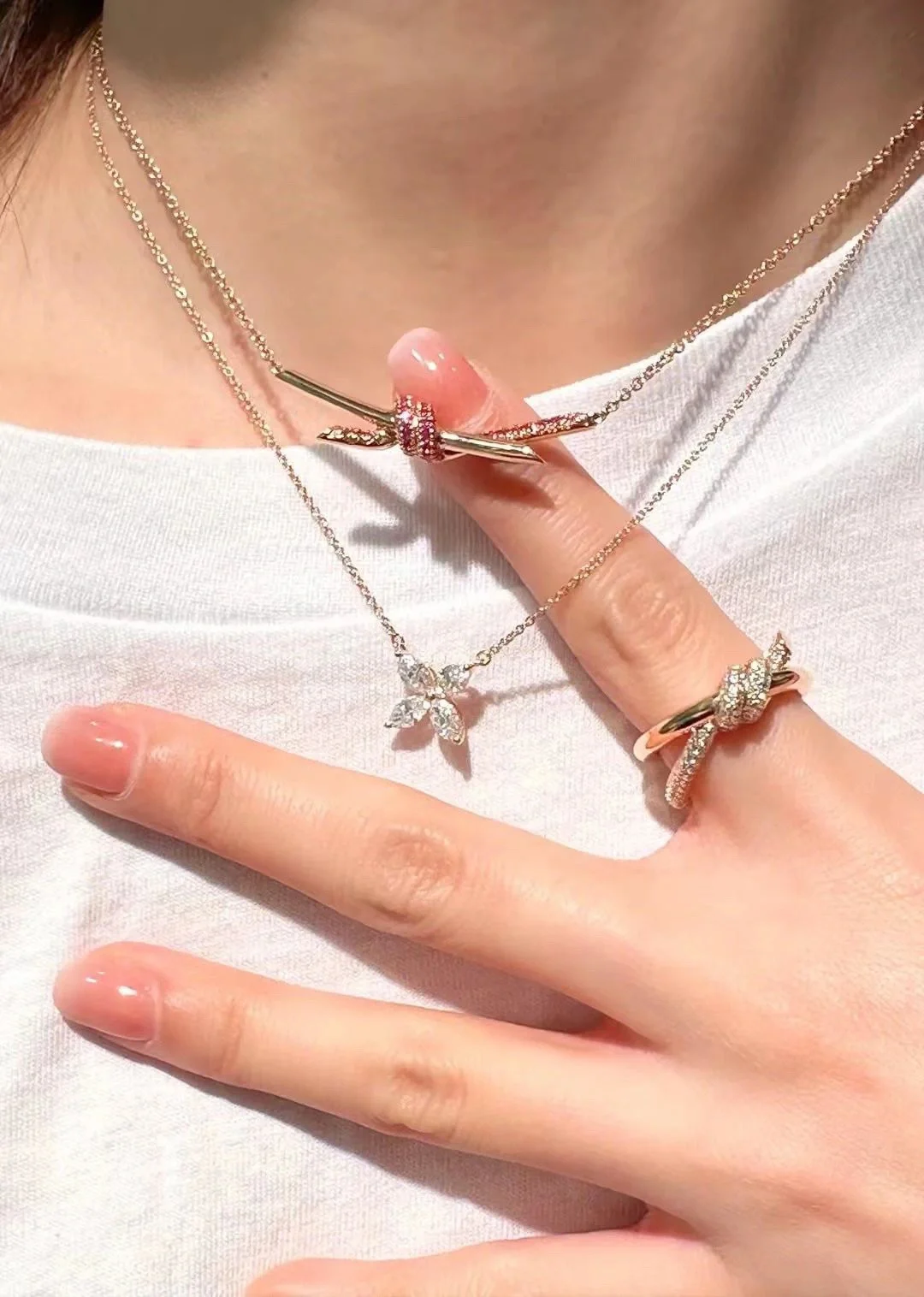 Buy replica Tiffany Knot Pendant Necklace and replica jewelry from PICKS Jewelry