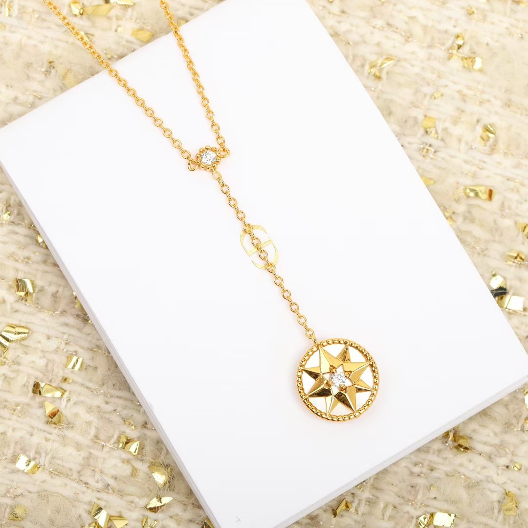 Buy replica Dior Rose Des Vents Compass Pendant Y Necklace and replica jewelry from PICKS Jewelry