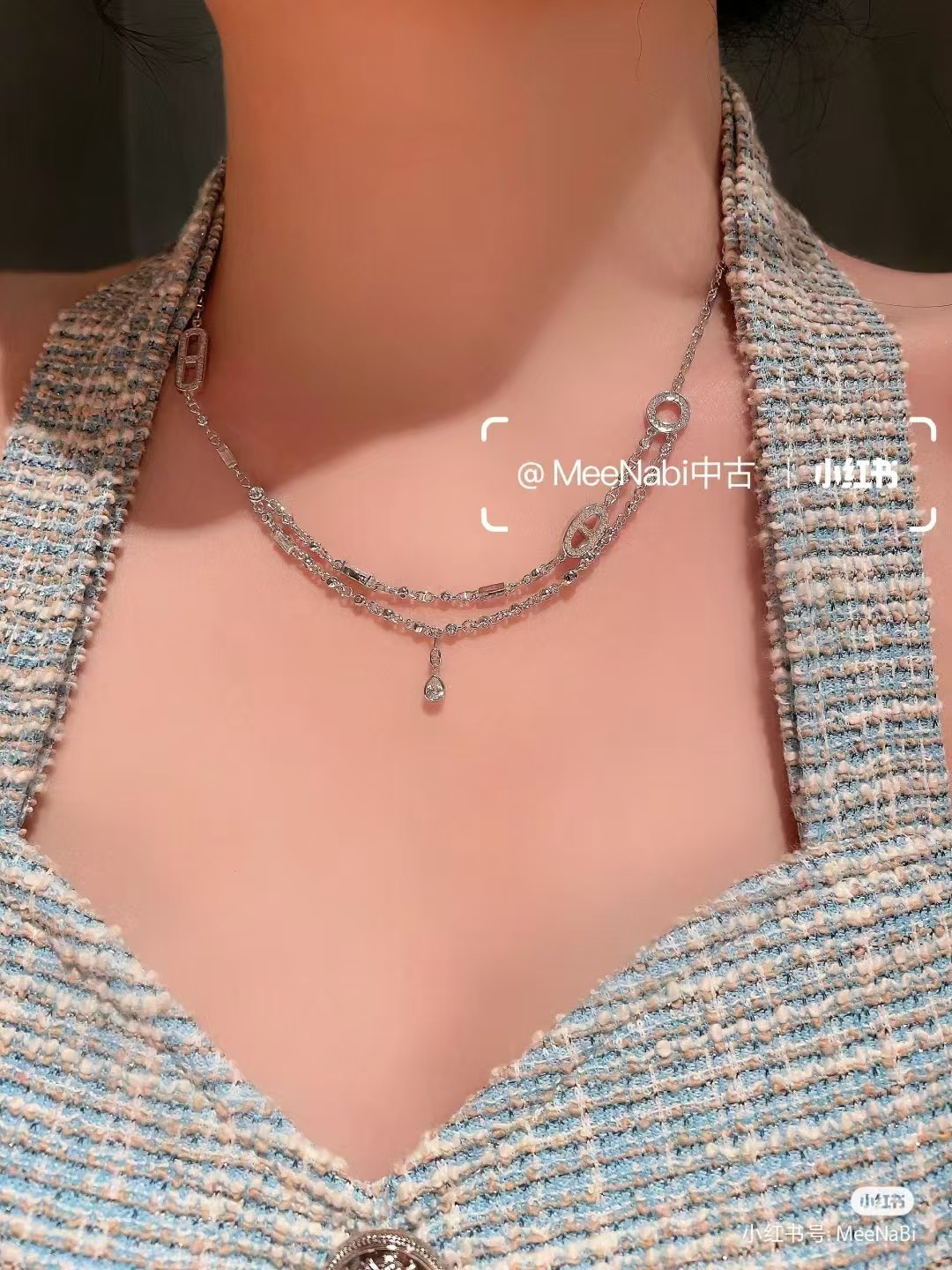 Buy replica Hermes Pig Nose Teardrop Diamond Pendant Necklace and replica jewelry from PICKS Jewelry