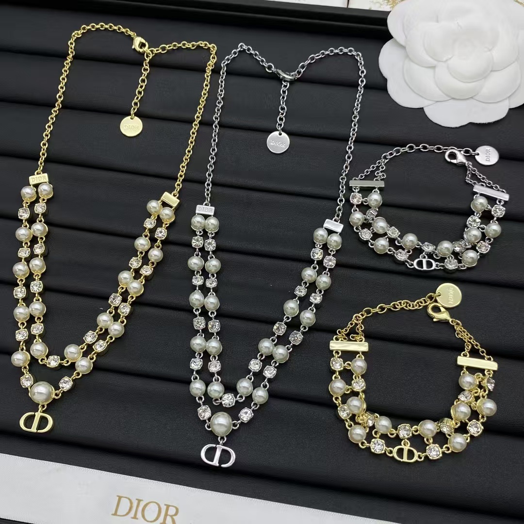 Buy replica Dior Layered Two Row Pearl Necklace and replica jewelry from PICKS Jewelry
