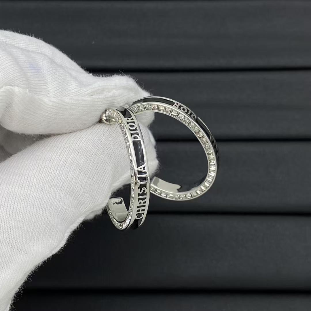 Buy replica Dior Hoop Enamel Earrings and replica jewelry from PICKS Jewelry