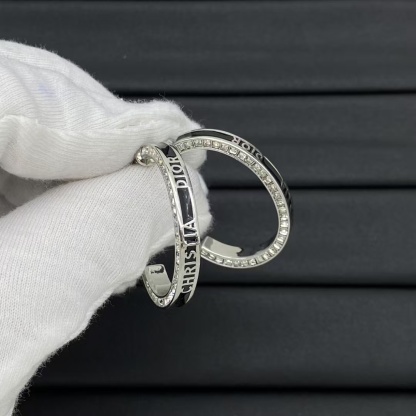 Buy replica Dior Hoop Enamel Earrings and replica jewelry from PICKS Jewelry