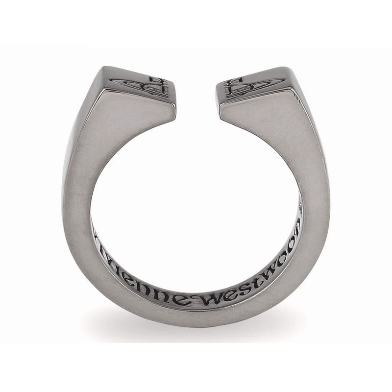 Buy replica Vivienne Westwood Punk Unisex Style Wide Band Stamped Saturn Couple Ring and replica jewelry from PICKS Jewelry