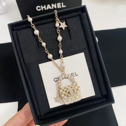 Buy replica Chanel Pearl Bag Pendant Necklace and replica jewelry from PICKS Jewelry