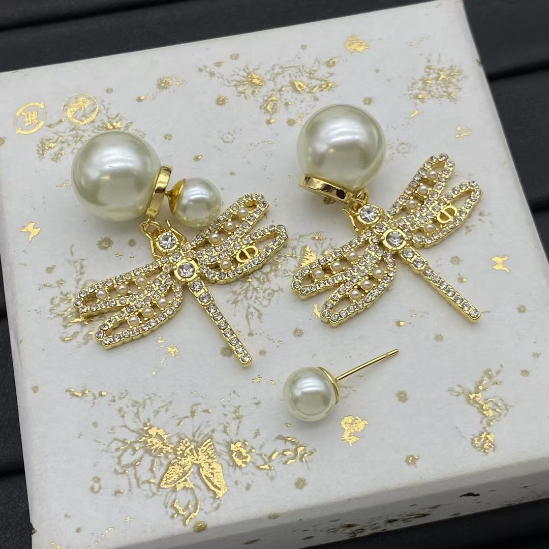 Buy replica Dior Dragonfly Pearl Earrings and replica jewelry from PICKS Jewelry