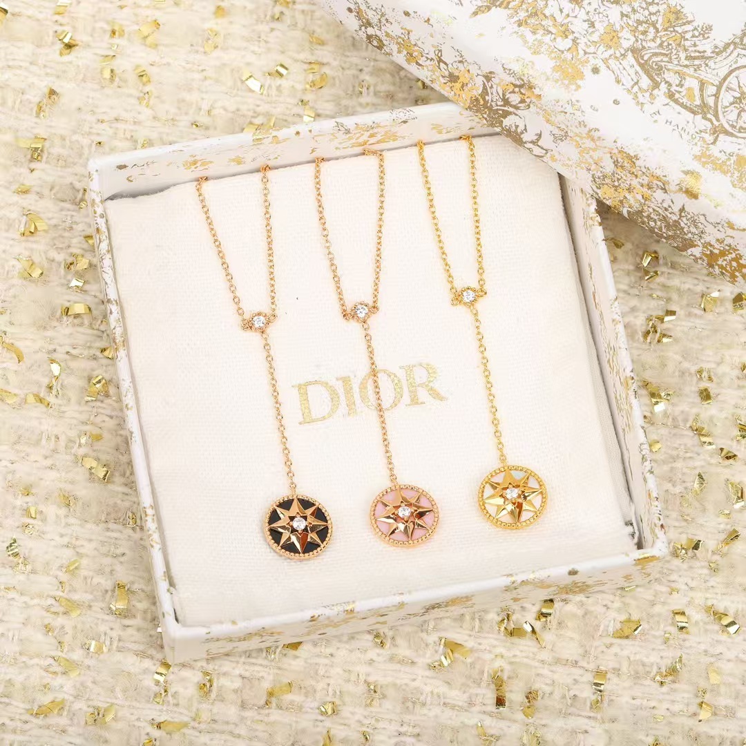 Buy replica Dior Rose Des Vents Compass Pendant Y Necklace and replica jewelry from PICKS Jewelry