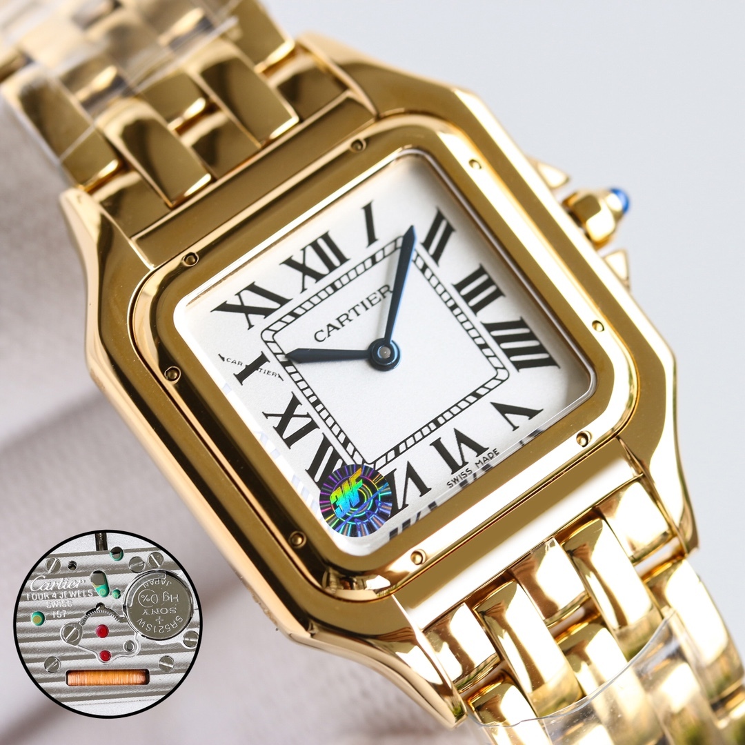 Buy replica Cartier Panthère de Watch - Medium 27*37MM and replica jewelry from PICKS Jewelry