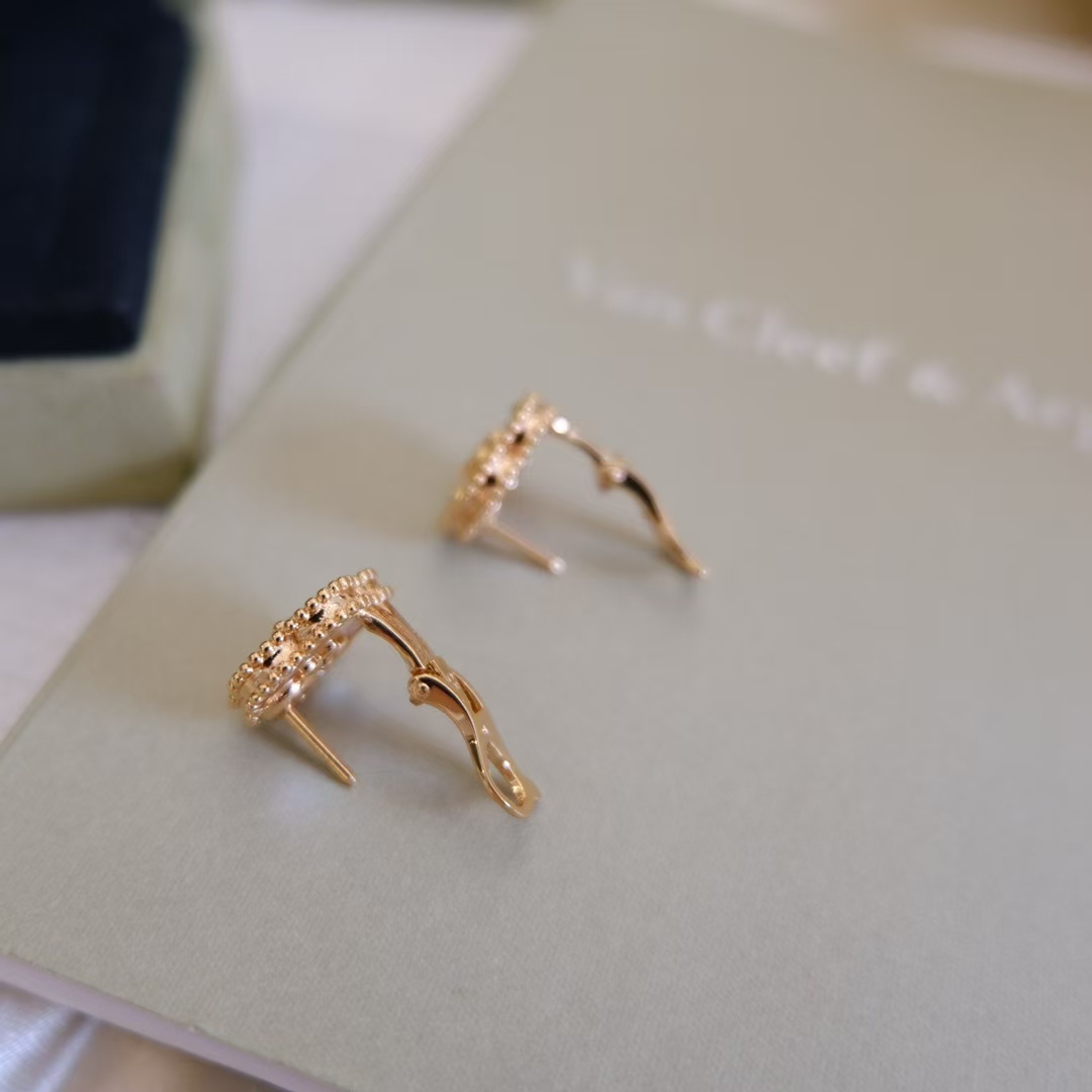 Buy replica Van Cleef & Arpels Lucky Spring Earrings, Plum Blossom and replica jewelry from PICKS Jewelry
