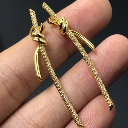 Buy replica Tiffany Knot Drop Earrings and replica jewelry from PICKS Jewelry