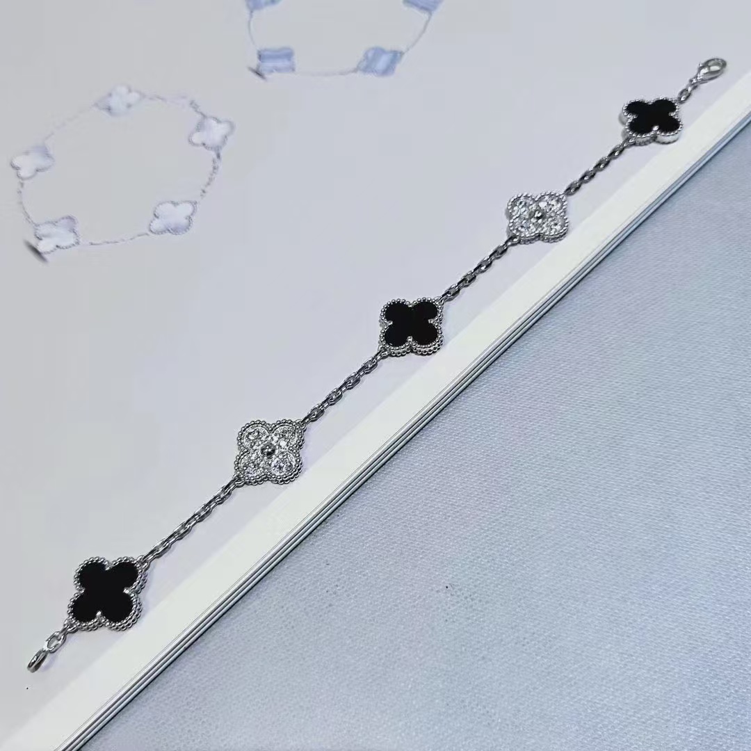 Buy replica Van Cleef & Arpels Vintage Alhambra Bracelet 5 Motifs and replica jewelry from PICKS Jewelry