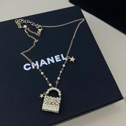 Buy replica Chanel Pearl Bag Pendant Necklace and replica jewelry from PICKS Jewelry