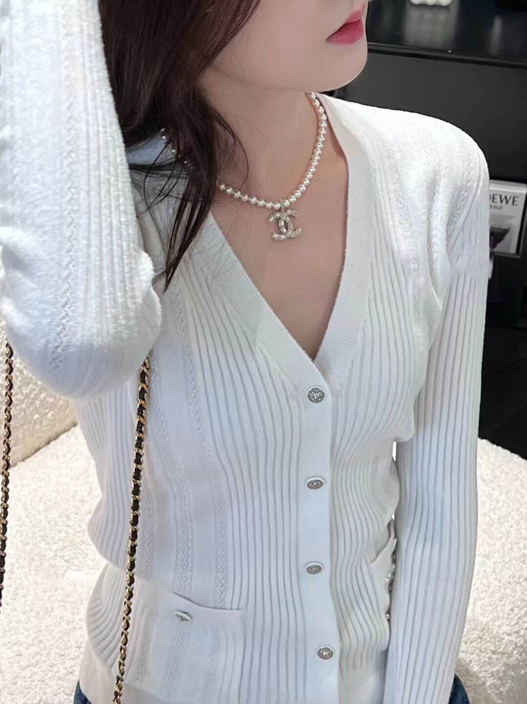 Buy replica Chanel Big Double C Pendant Pearl Necklace and replica jewelry from PICKS Jewelry