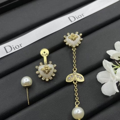 Buy replica Dior Asymmetric Bee Heart Stud Long Drop Star Earrings and replica jewelry from PICKS Jewelry