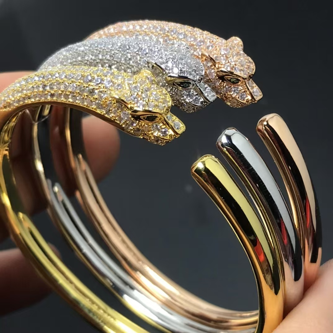 Buy replica Cartier Leopard Head Panthère de Bracelet and replica jewelry from PICKS Jewelry