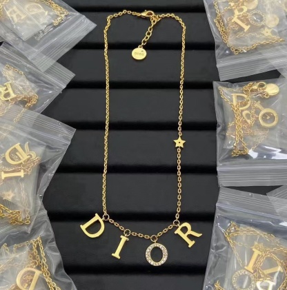 Buy replica Dior Letter Charms Necklace and replica jewelry from PICKS Jewelry
