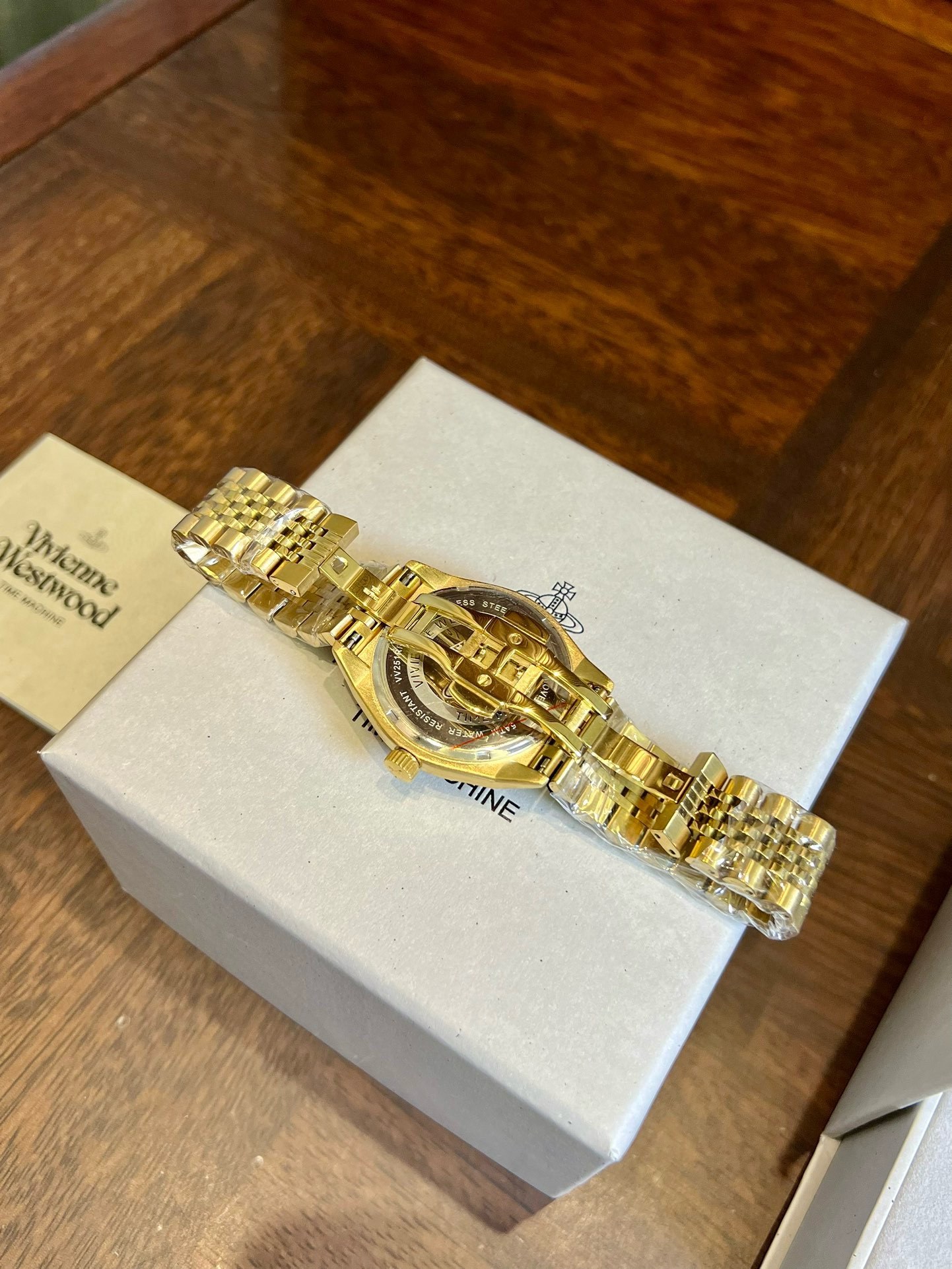 Buy replica Vivienne Westwood Rose Red Dial Gold Band Watch - 40MM and replica jewelry from PICKS Jewelry