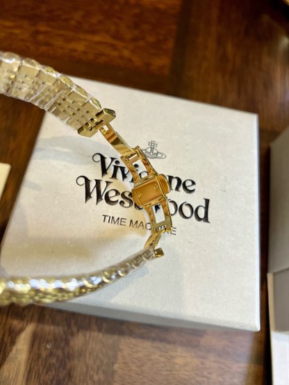 Buy replica Vivienne Westwood Rose Red Dial Gold Band Watch - 40MM and replica jewelry from PICKS Jewelry