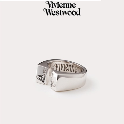 Buy replica Vivienne Westwood Punk Unisex Style Wide Band Stamped Saturn Couple Ring and replica jewelry from PICKS Jewelry