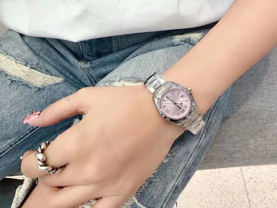 Buy replica Vivienne Westwood Light Pink Dial Saturn Watch - 28MM and replica jewelry from PICKS Jewelry