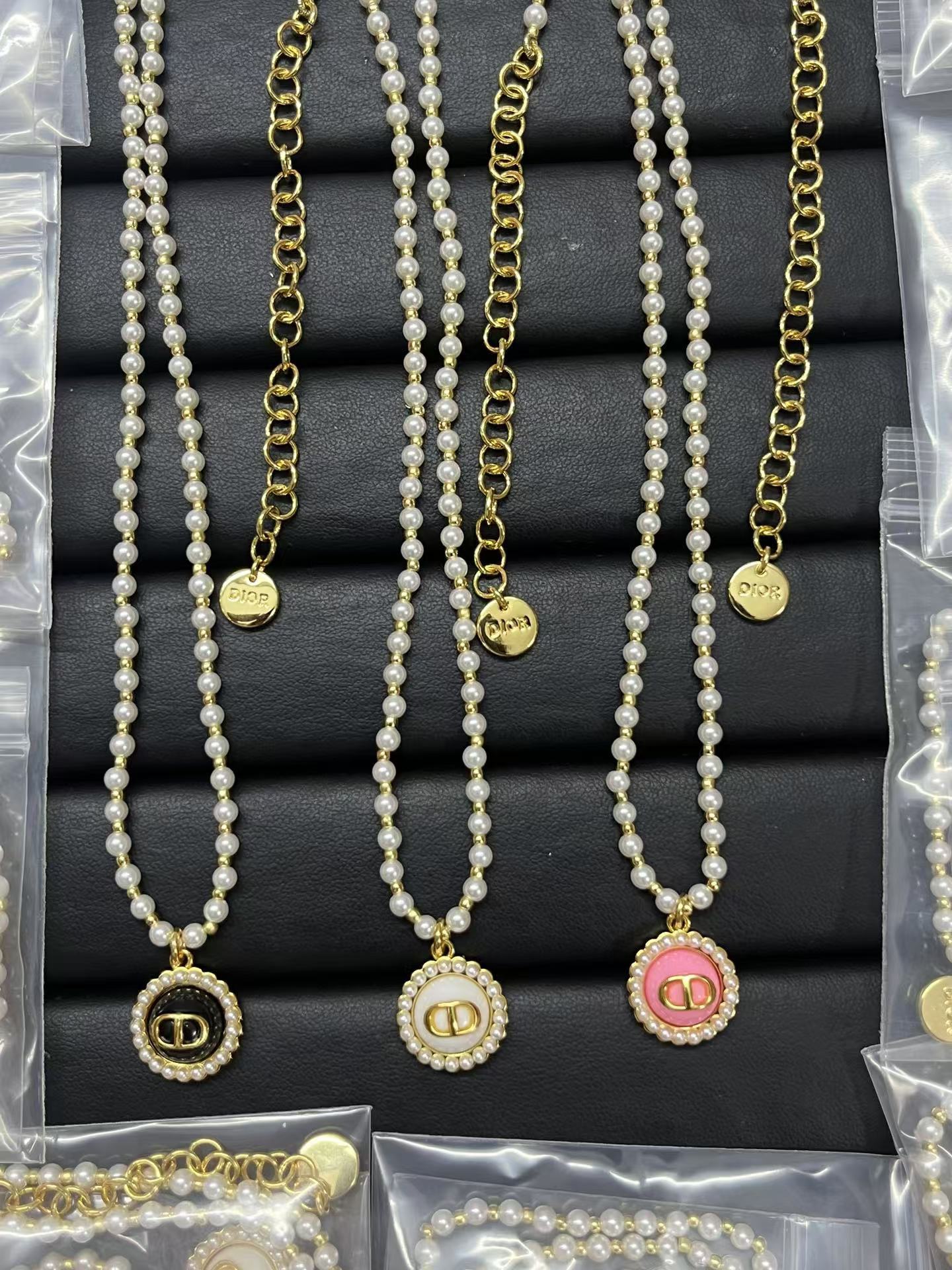 Buy replica Dior CD Pendant Pearl Necklace and replica jewelry from PICKS Jewelry