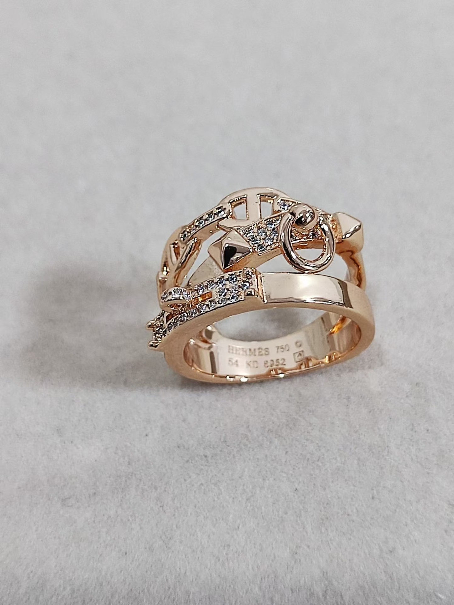 Buy replica Hermes Chaine D'ancre Enchainee Ring and replica jewelry from PICKS Jewelry