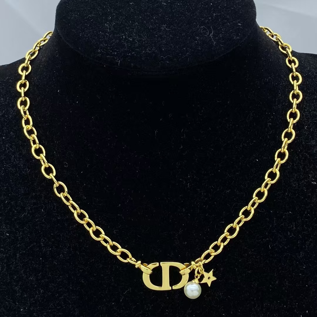 Buy replica Dior CD Pendant with Star Pearl Charm Necklace and replica jewelry from PICKS Jewelry