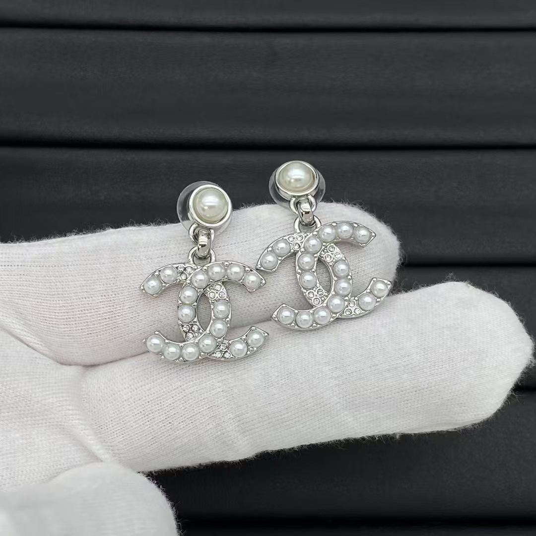 Buy replica Chanel Pearl Double C Earrings and replica jewelry from PICKS Jewelry