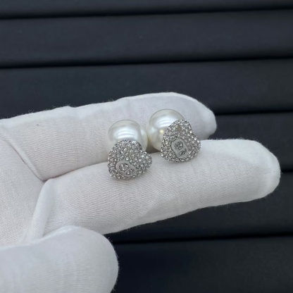 Buy replica Dior Heart and Pearl Stud Earrings and replica jewelry from PICKS Jewelry
