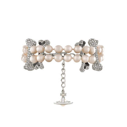 Buy replica Vivienne Westwood 2 Row Pearl Mixing Bone Bracelet and replica jewelry from PICKS Jewelry