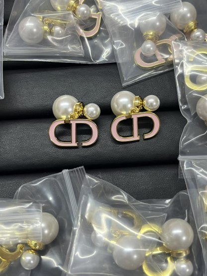 Buy replica Dior Enamel CD Dangle Pearl Earrings and replica jewelry from PICKS Jewelry