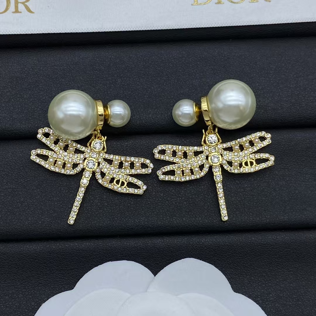 Buy replica Dior Dragonfly Pearl Earrings and replica jewelry from PICKS Jewelry