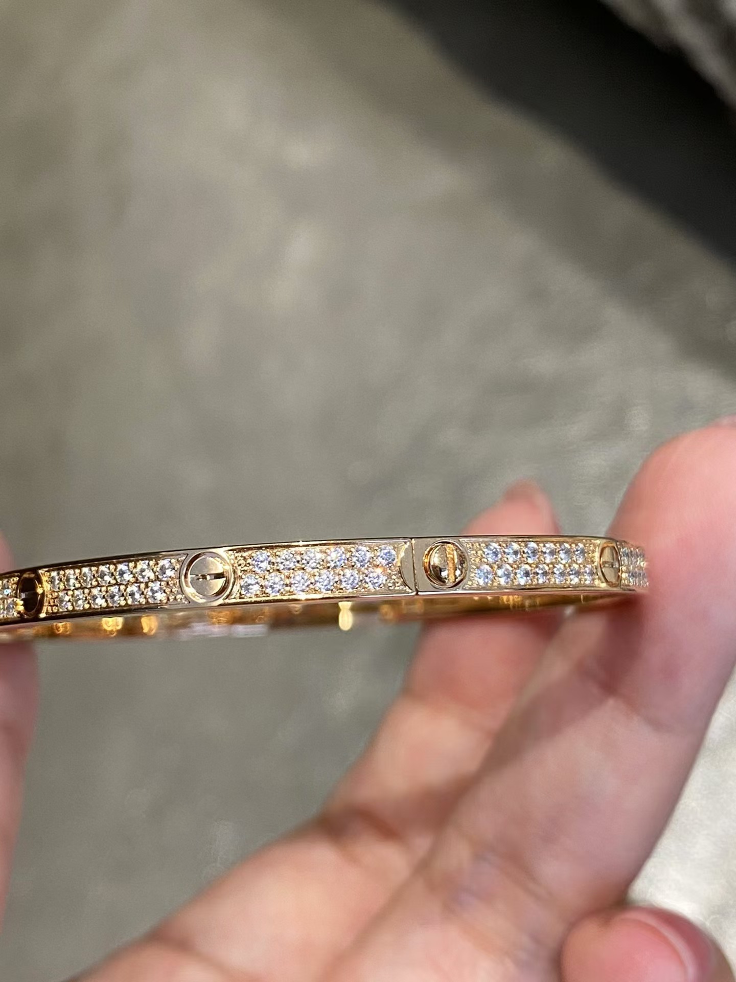 Buy replica Cartier Diamond Paved LOVE Bracelet and replica jewelry from PICKS Jewelry