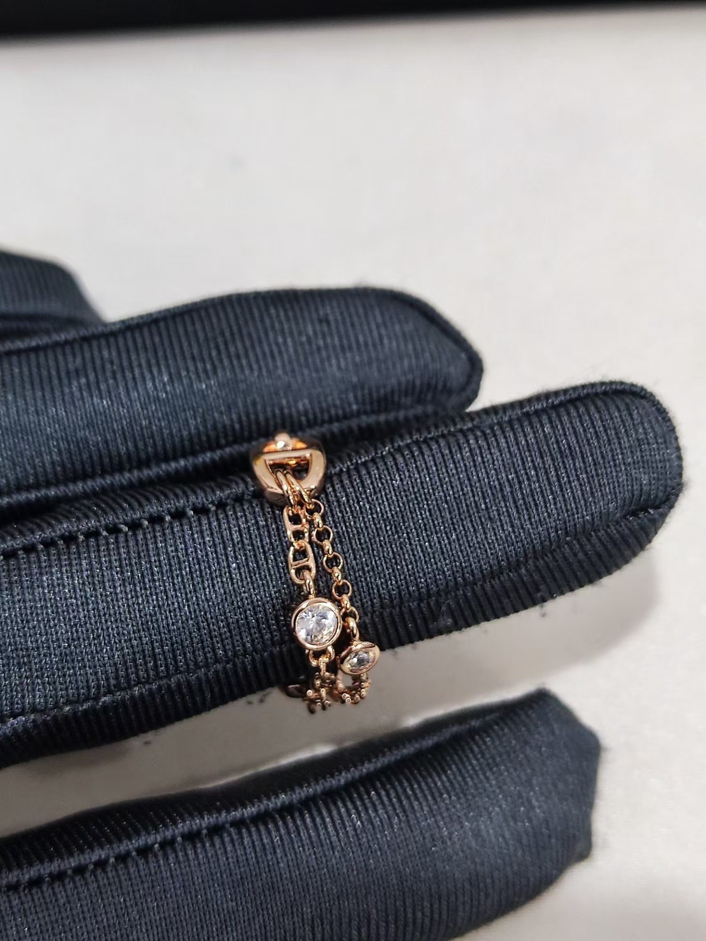 Buy replica Hermes Chaine D'ancre Enchainee Ring and replica jewelry from PICKS Jewelry