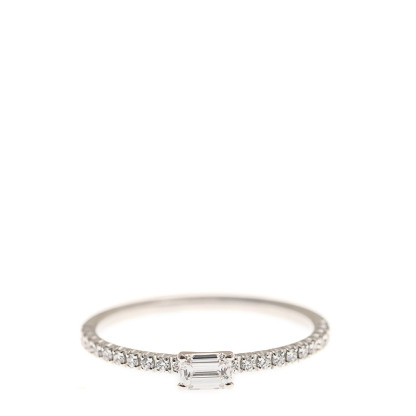 NEW CARTIER RING B4225752 18kt WHITE GOLD & DIAMONDS  SILVER - picksjewelry.com