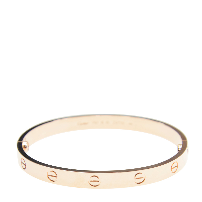 NEW CARTIER LOVE BRACELET B6035617 18kt ROSE GOLD PINK GOLD - picksjewelry.com