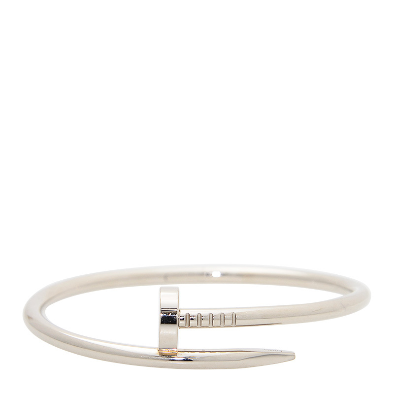 NEW CARTIER BRACELET B6037618 18kt WHITE GOLD SILVER - picksjewelry.com