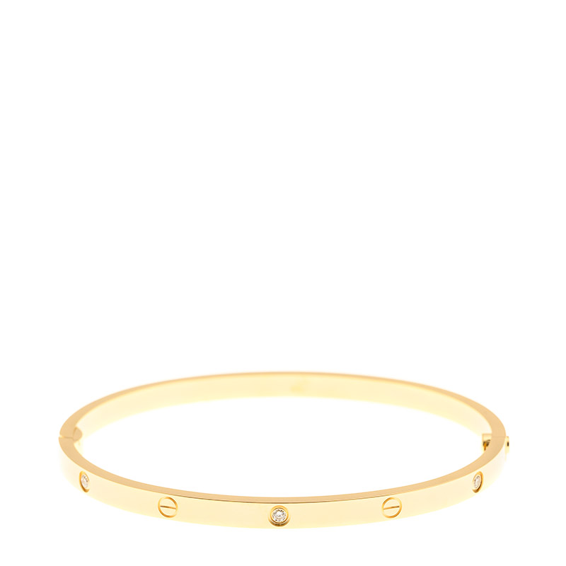 NEW CARTIER LOVE BRAECLET B6047217 18kt YELLOW GOLD GOLD - picksjewelry.com