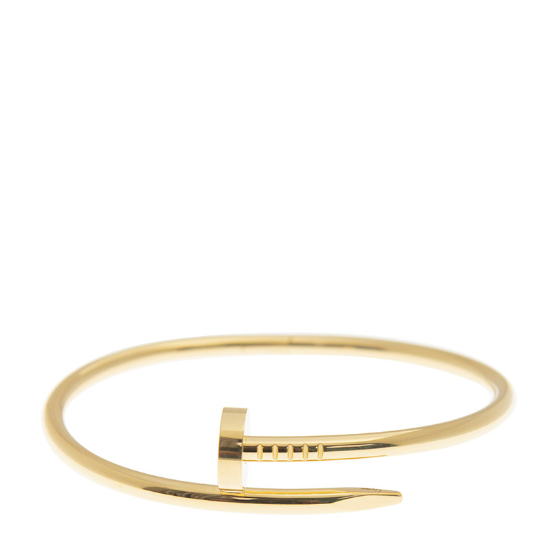 NEW CARTIER JUSTE UN CLOU BRACELET B6048215 18kt YELLOW GOLD GOLD - picksjewelry.com