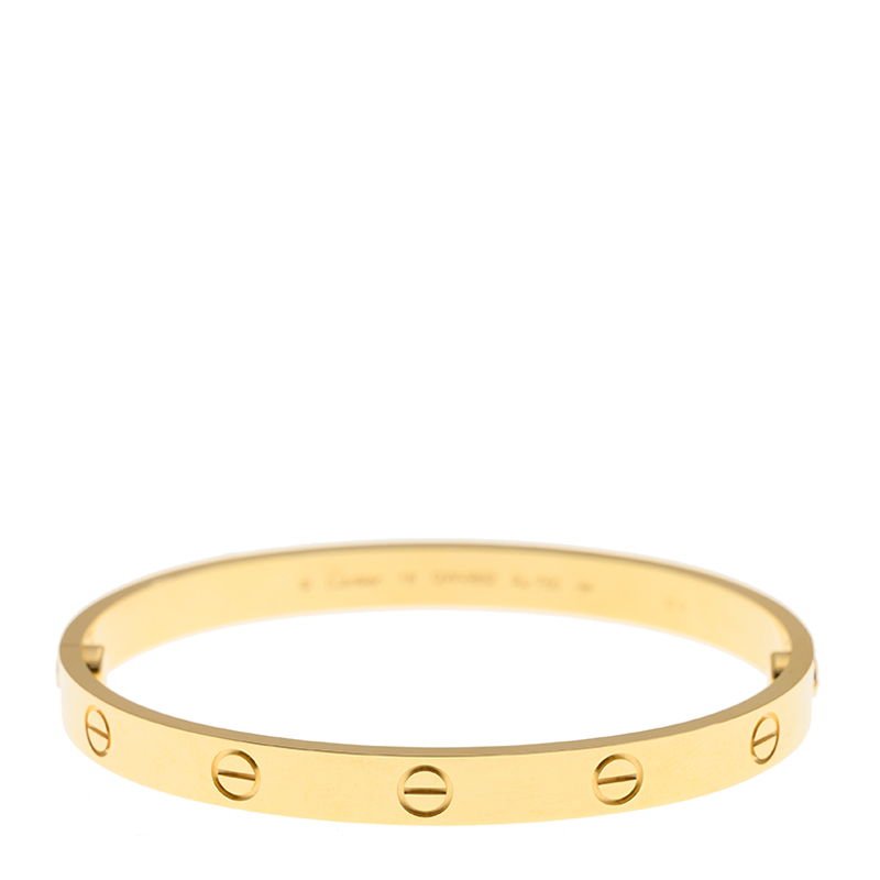 NEW CARTIER LOVE BRACELET B6067518 18kt YELLOW GOLD GOLD - picksjewelry.com