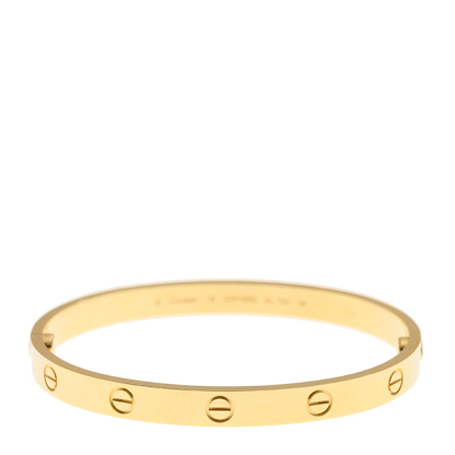 NEW CARTIER LOVE BRACELET B6067518 18kt YELLOW GOLD GOLD - picksjewelry.com