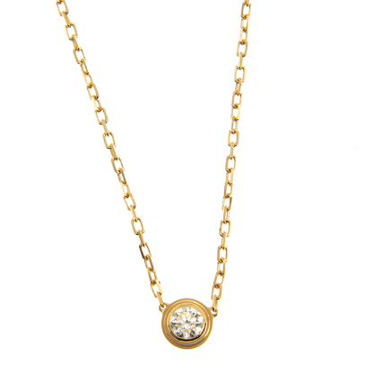NEW CARTIER DIAMANTS LÉGERS NECKLACE B7215500 GOLD 18kt YELLOW GOLD - picksjewelry.com