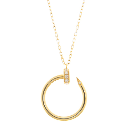 NEW CARTIER JIGE DUO NECKLACE B7224512 GOLD 18kt YELLOW GOLD - picksjewelry.com