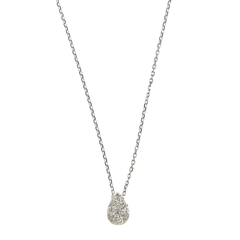 NEW CARTIER ETINCELLE DE CARTIER NECKLACE B7224573  SILVER 18KT WHITE GOLD - picksjewelry.com