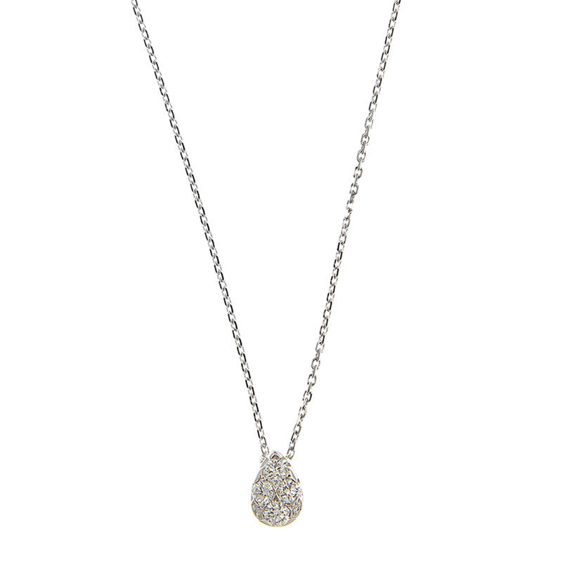 NEW CARTIER ETINCELLE DE CARTIER NECKLACE B7224573 SILVER 18KT WHITE GOLD - picksjewelry.com