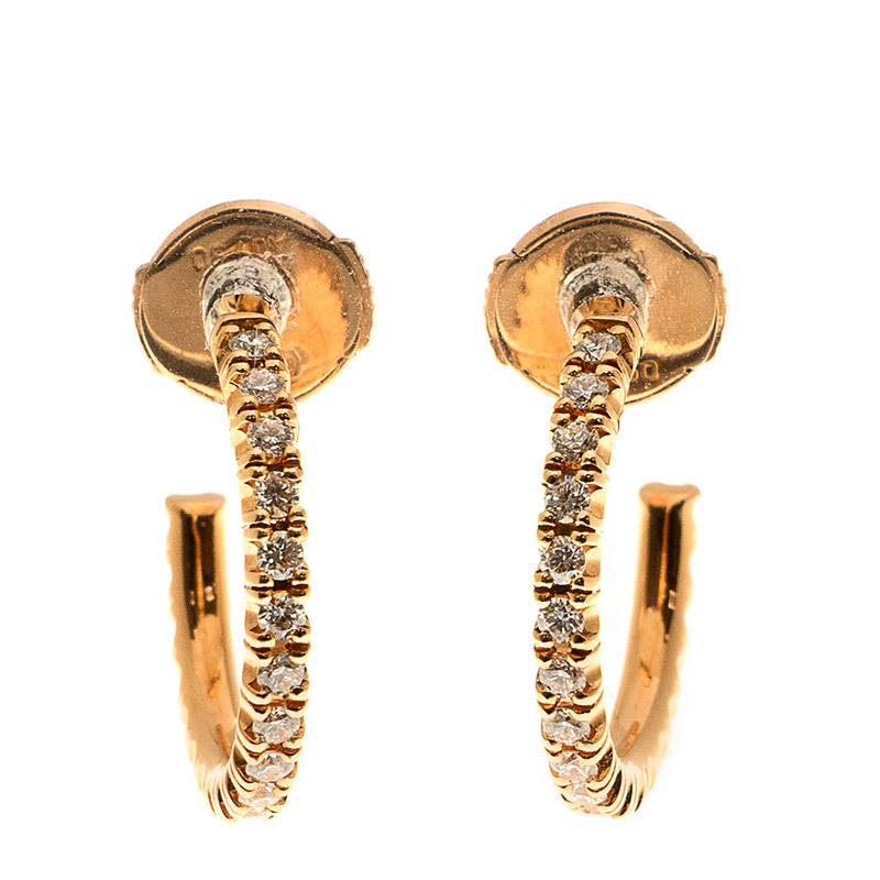 NEW CARTIER ETINCELLE DE CARTIER EARRING B8301244 18kt ROSE GOLD & DIAMONDS PINK GOLD - picksjewelry.com