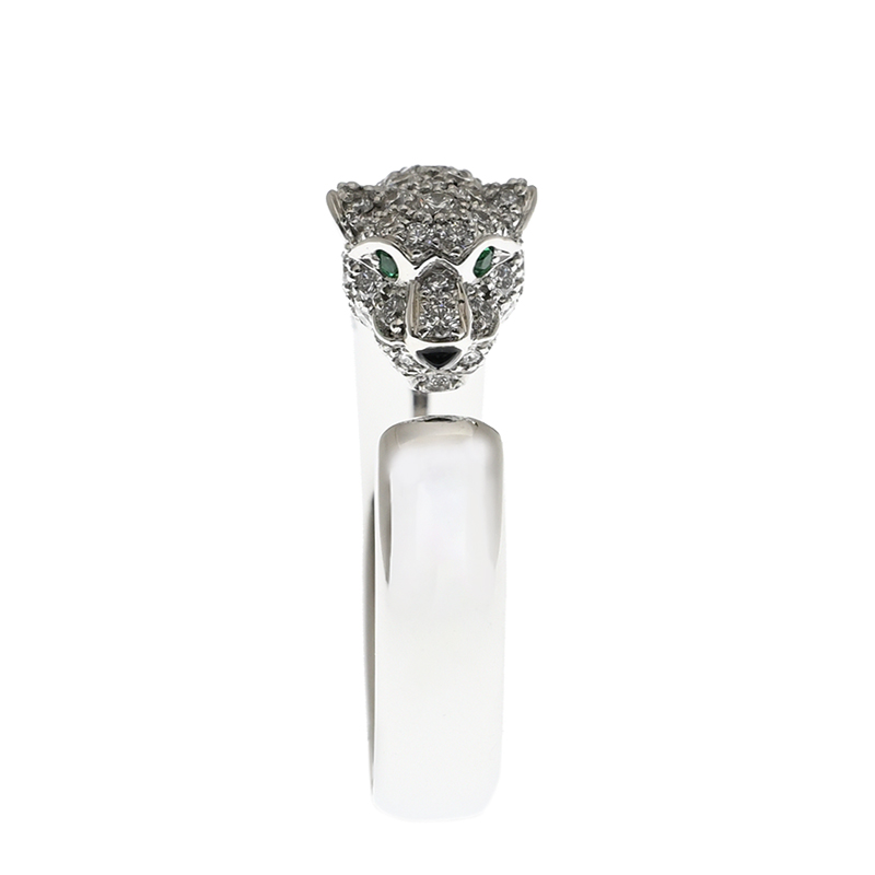 NEW CARTIER PANTHÈRE DE CARTIER RING N4765952 18kt WHITE GOLD & DIAMONDS  SILVER - picksjewelry.com